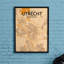 Utrecht City Map - No Frame Print-226365476