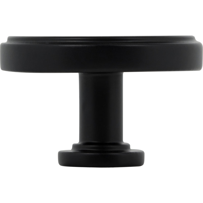 Richard Round Knob, Matte Black, 1 3/4"