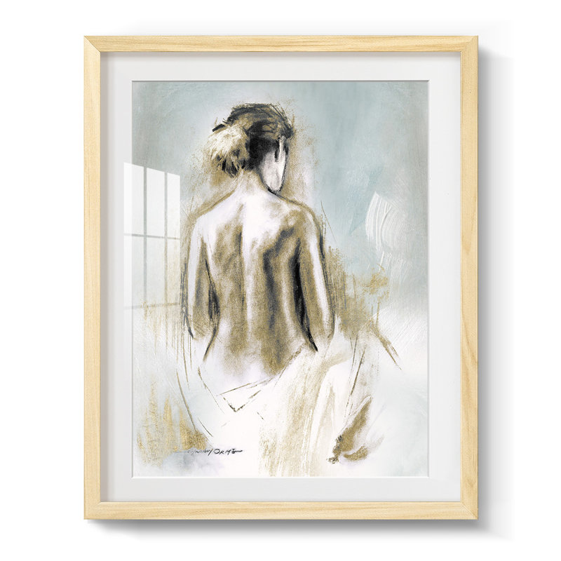 Lyna - Toile tendue avec châssis, H 28,5 po x l 20,5 po, Naturel