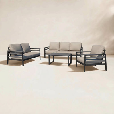Townsend 6 - Person Patio Conversation Set with Cushions
