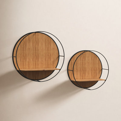 Becka 2 Piece Circle Accent Shelf