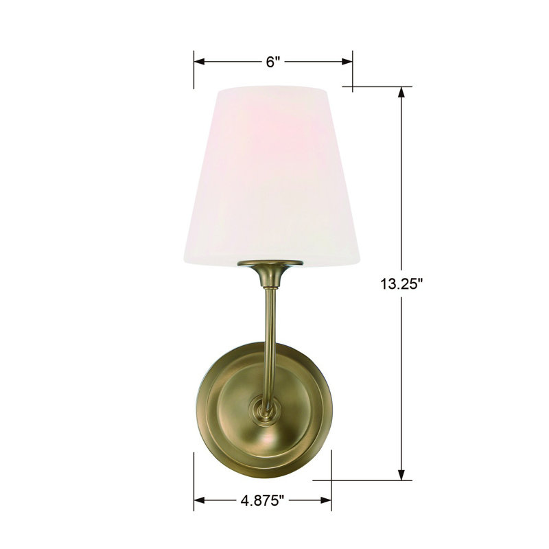 Libby 1 - Light Armed Sconce, Vibrant Gold