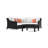 Fionnula 4 Piece Sectional Seating Group With Sunbrella Cushion Covers-70099310