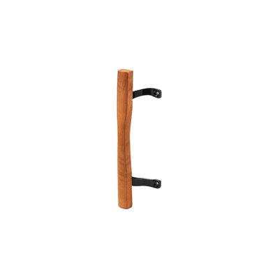 FHC C1192 6-5/8" Sliding Door Wood Pull Black Painted Brackets (Single Pack)