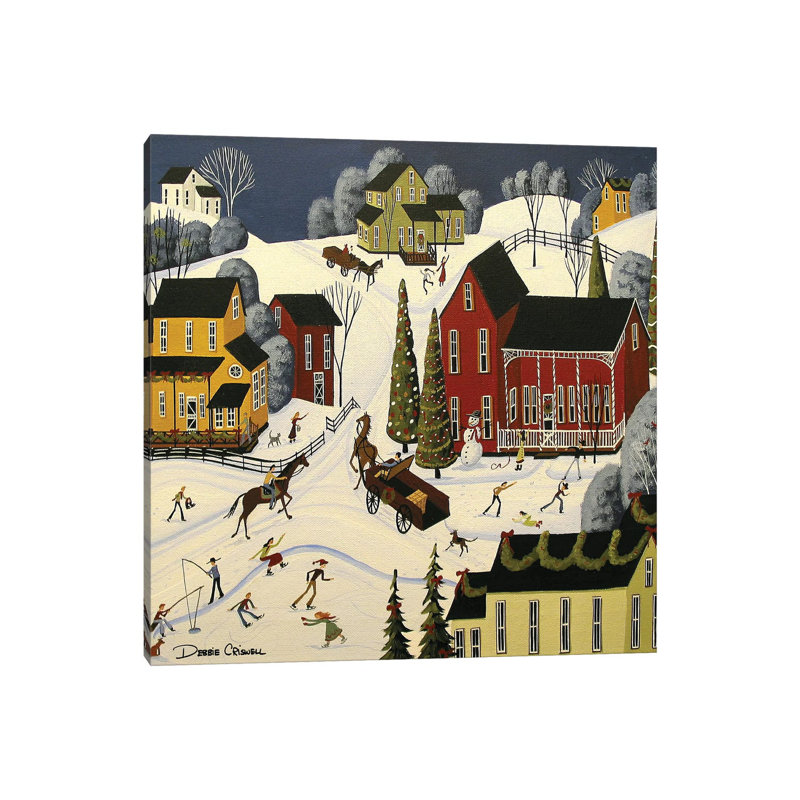 «Christmas Cheer» par Debbie Criswell - impression sur toile tendue, H 12 po x l 12 po x P 0,75 po