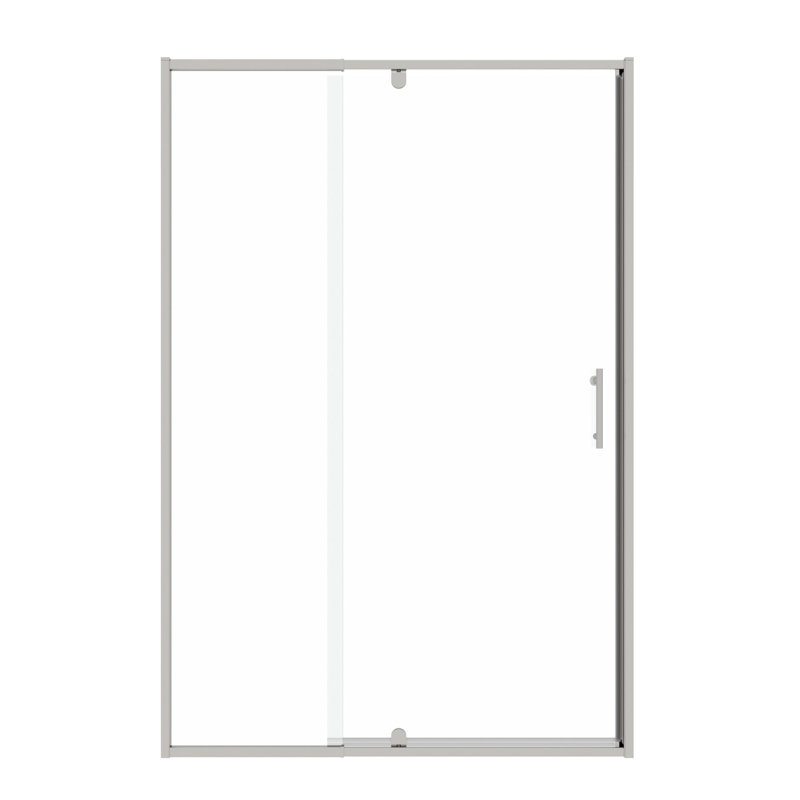 Porte de douche de 56 à 60 po x H 71 po, verre trempé de 1/4 po, pivotant, réversible, fermeture magnétique, conception de fuite, style, installation facile, fermeture, fuite