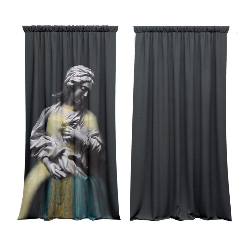 Dilsad Velvet Blackout Slot Top Curtain Pair, 148cm x 350cm