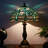 Ballico Tiffany Lamp Sea Blue Stained Glass Table Lamp 12X12X18 Inches Dragonfly Style Desk Reading Light