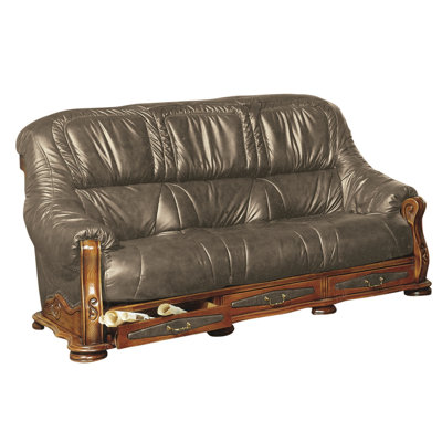 Dodsworth Faux Leather Sofa