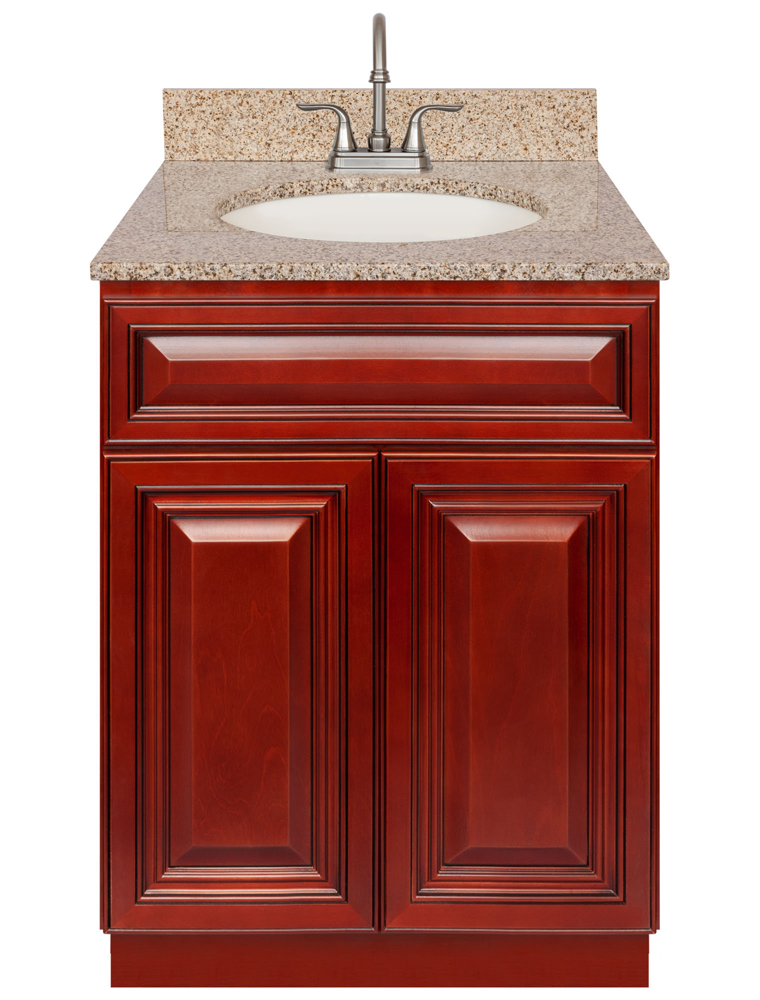 Charlton Home® Grimsby 25'' Single Bathroom Vanity with Granite Top