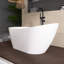 Baignoire de trempage autoportante en acrylique brillant de 63 po