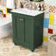 Meuble-lavabo autoportant moderne avec lavabo en céramique, charnières à fermeture douce et tablette réglable-2000584406