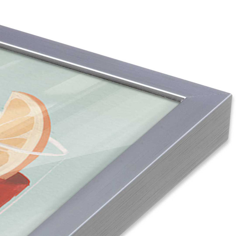 Affiche de bord de mer par Garima Dhawan, reproduction d'art, H 32 po x l 24 po, Cadre à joints visibles, Argent argent
