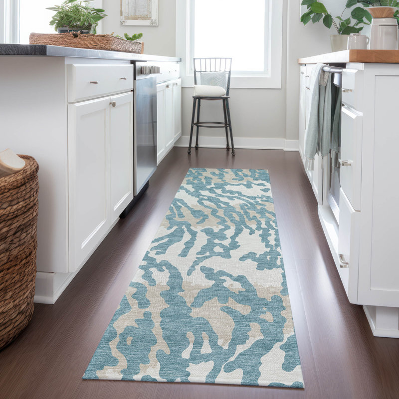  Malek Indoor/Outdoor Area Rug with Non-Slip Backing, Runner 2'3" x 7'6"