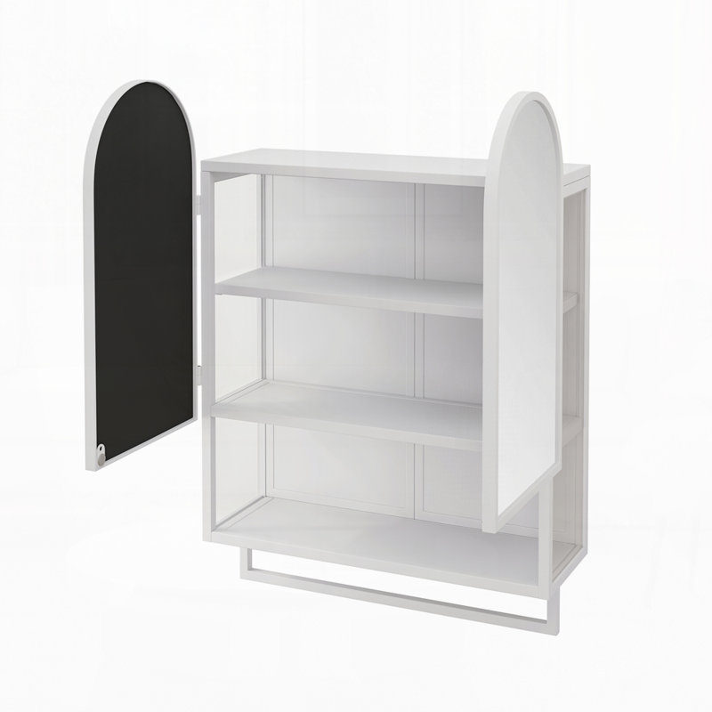 Armoire à miroir 23,62 po, Blanc
