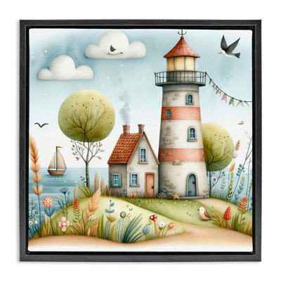  Art nautique sur toile flottant "Phare nautique" par LSR Design Studio