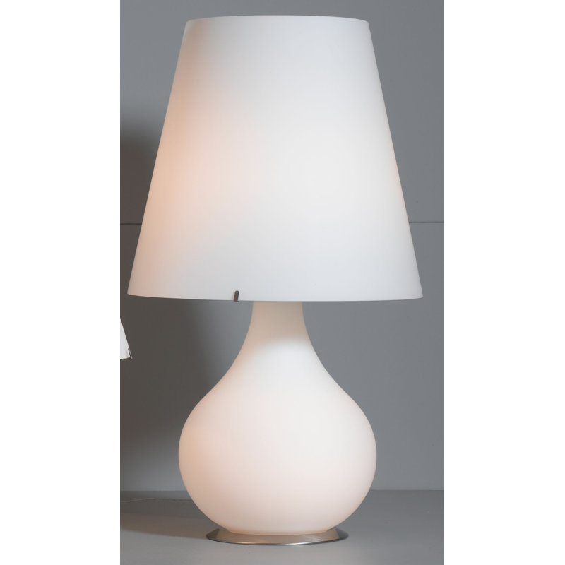 Lamp, 41 cm H x 24cm W x 24cm D, White