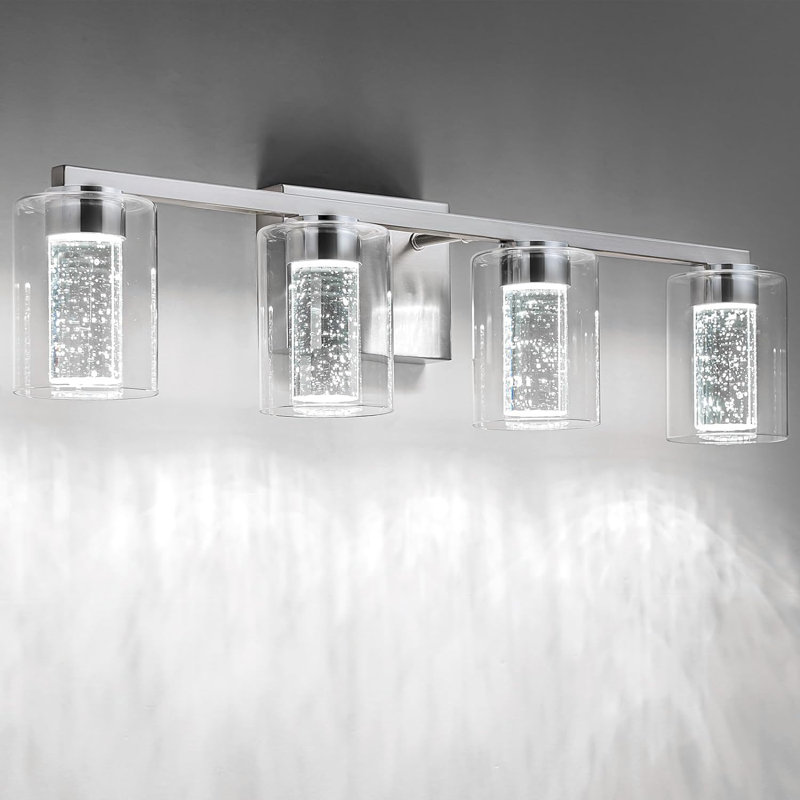 Éclairage de salle de bain 4 lumières à intensité variable Suniga