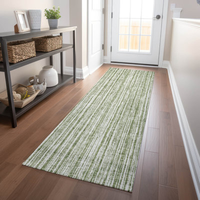 Tapis vert Prisco lavable à la machine de qualité supérieure