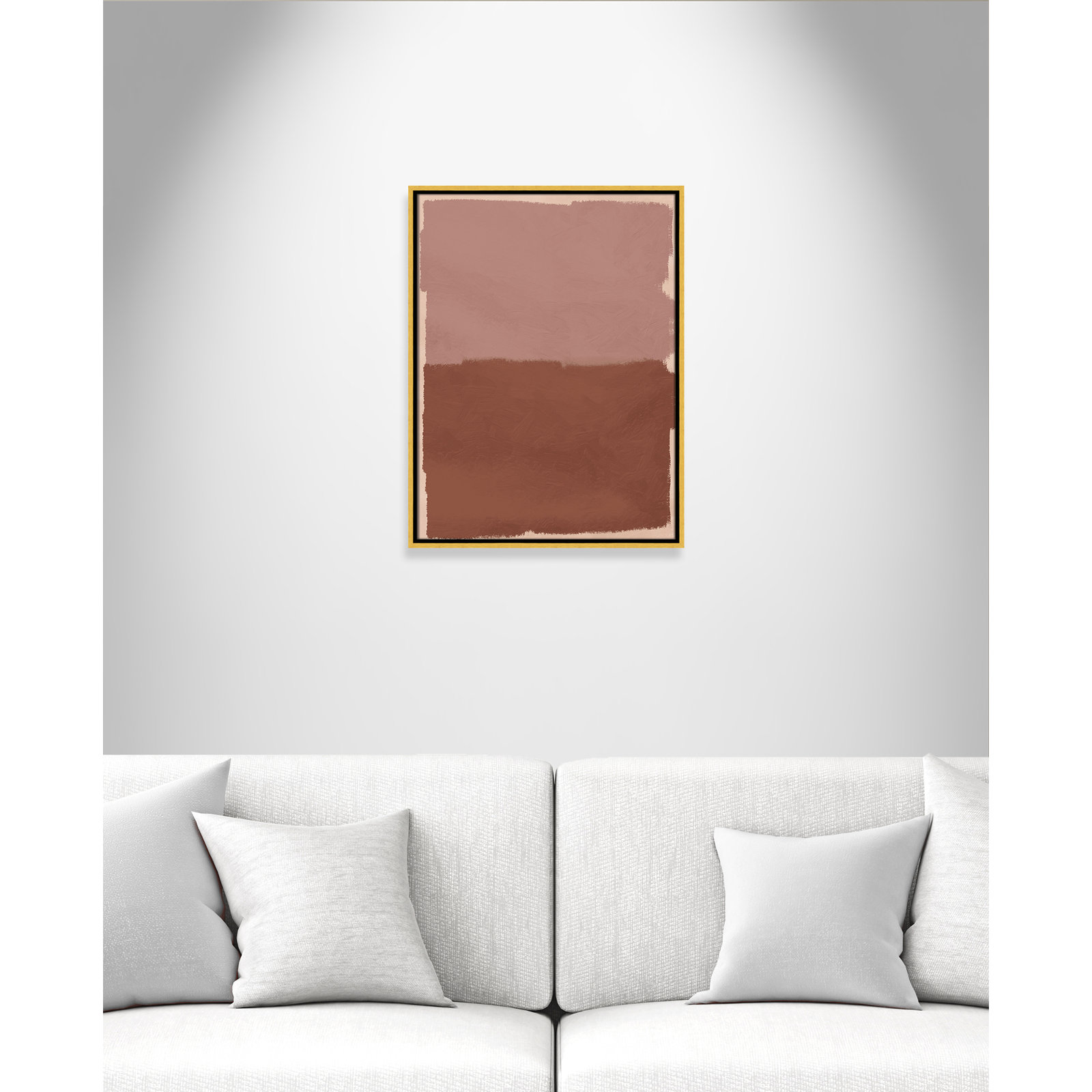 Hollow Delight Print by Marcus Prime, 19.5'' W x 25.5'' H, Gold Floater