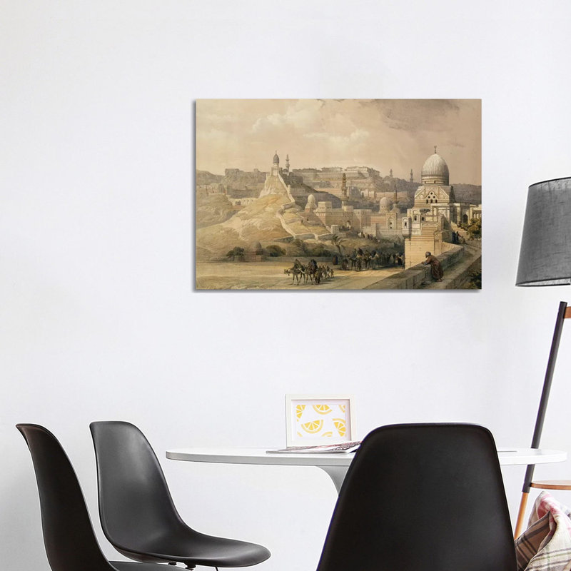 The Citadel Of Cairo, Residence Of Mehmet Ali, From "Egypt And Nubia", Vol.3, 1838 by David Roberts - Wrapped Canvas Painting