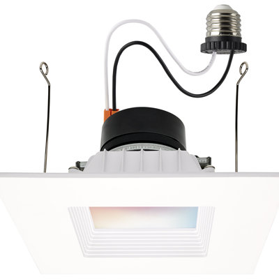 Selectable Tunable 13 W Air-Tight IC Rated LED Retrofit Standard Recessed Lighting Kit