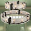 Cloud Break 20 - Light Steel Chandelier