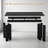 Farmhouse Console Table 70.9 Inches Extra Long, Wood Sofa Table Behind Couch With Widened Tabletop And Sturdy Double Pedestal For Living Room, Hallway, Foyer, Black