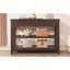 Console de rangement en bois Ajada avec 2 tiroirs de rangement et 2 tablettes à niveaux-1626641440