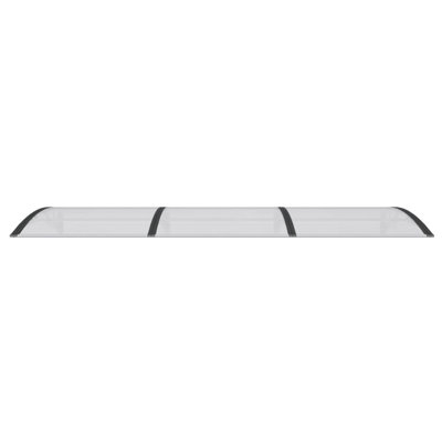 Auvent de porte Aghan vidaXL, auvent extérieur pour porche et patio, housse en polycarbonate