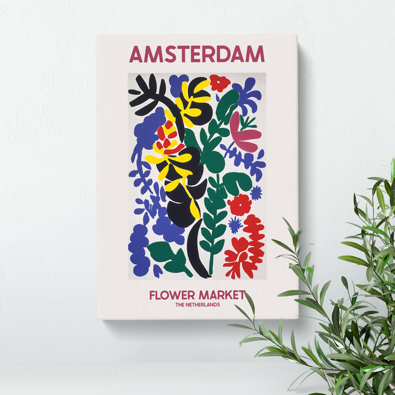 Amsterdam Flower Market Exhibition 1 - Wrapped Canvas, 60cm H x 40cm W x 3cm D