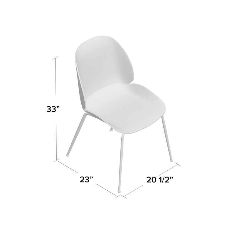 16.5'' H Side Chair, Black