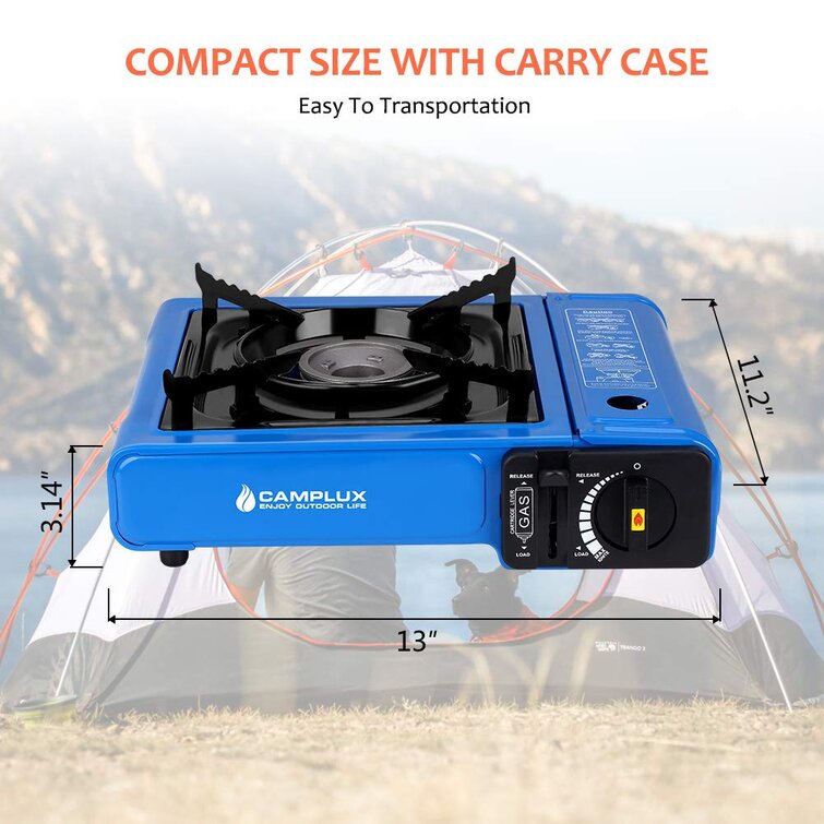 Camplux Dual Fuel Propane & Butane Stove with Carrying Case, Portable  Camping Stoves with CSA Certification