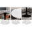 27.6-Inch Coffee Table, Mid-Century Modern Style Dining Table, Accommodates 2-4 People, Featuring A Round Veined Marble Tabletop, Suitable For Various Settings.-562648179-562648178
