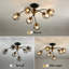 Lustre sphérique spoutnik 6 lumières à intensité variable Jayia