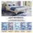 Machine-washable Area Rug Blue Abstract Art Non-slip Living Room Rug-117177298