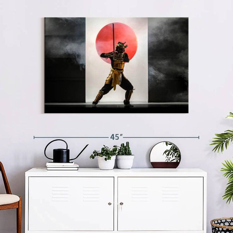 Leisha Samurai Fighting Stance, 26" H x 39" W