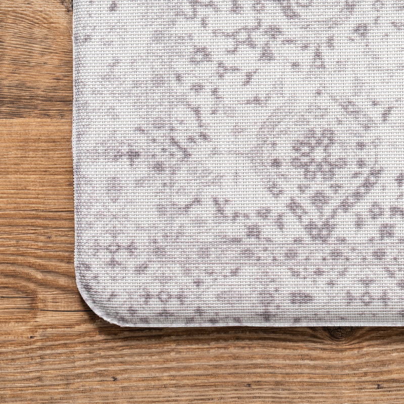 Analia Solid Color Synthetic Anti-Fatigue Non-Skid Kitchen Mat, Rectangle 1'8" x 3'6"