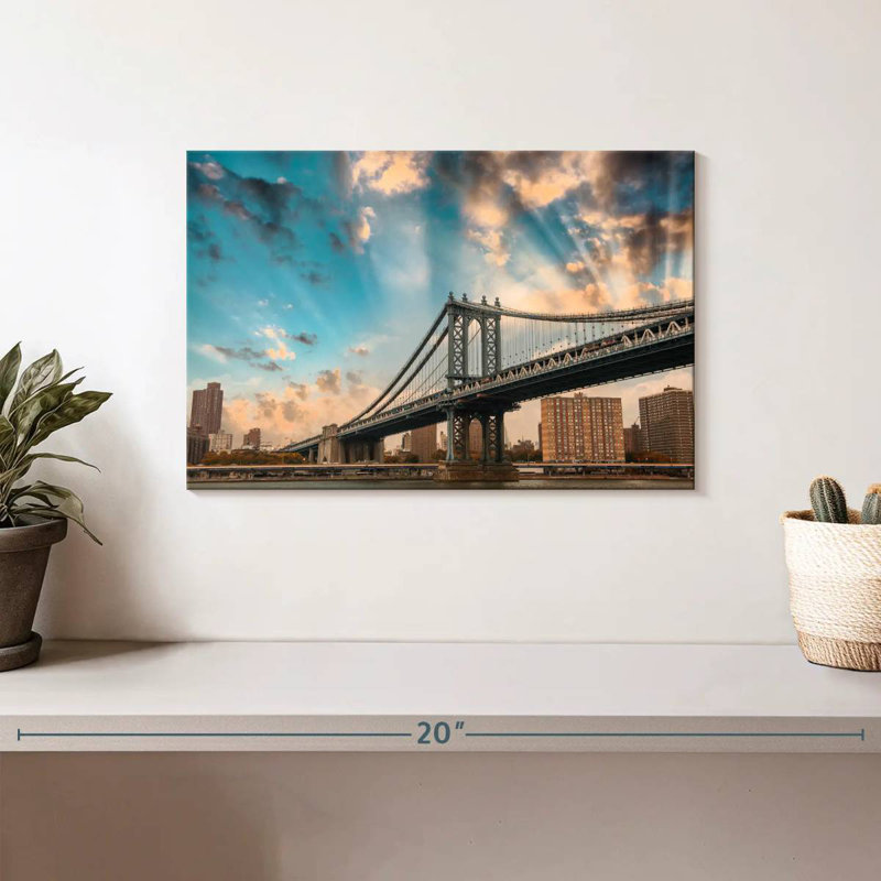 Nicci Dramatic Manhattan Bridge, 8" H x 12" W
