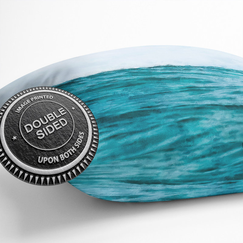 Ocean Wave in Morocco Cushion with Filling, 55cm H x 55cm W x 20cm D