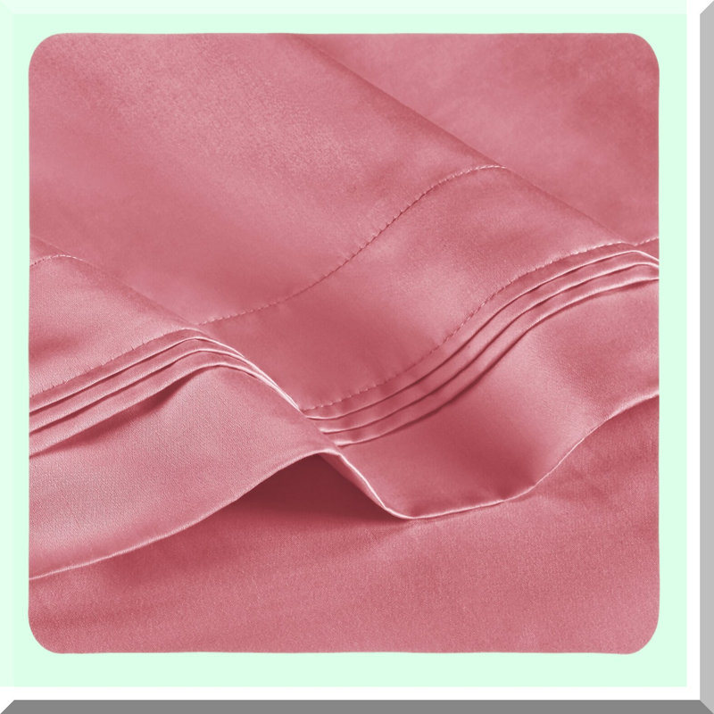 Blush Cotton Dream Pillowcase Set - Soft Solid Color Pillow Covers for Bedroom Decor - 2-Piece Set for Comfortable Sleep and Relaxation
