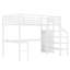 Lit mezzanine double en métal avec bureau et USB, lumières DEL -1837288867-1837288869