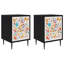 36cm W Engineered Wood Bedside Table