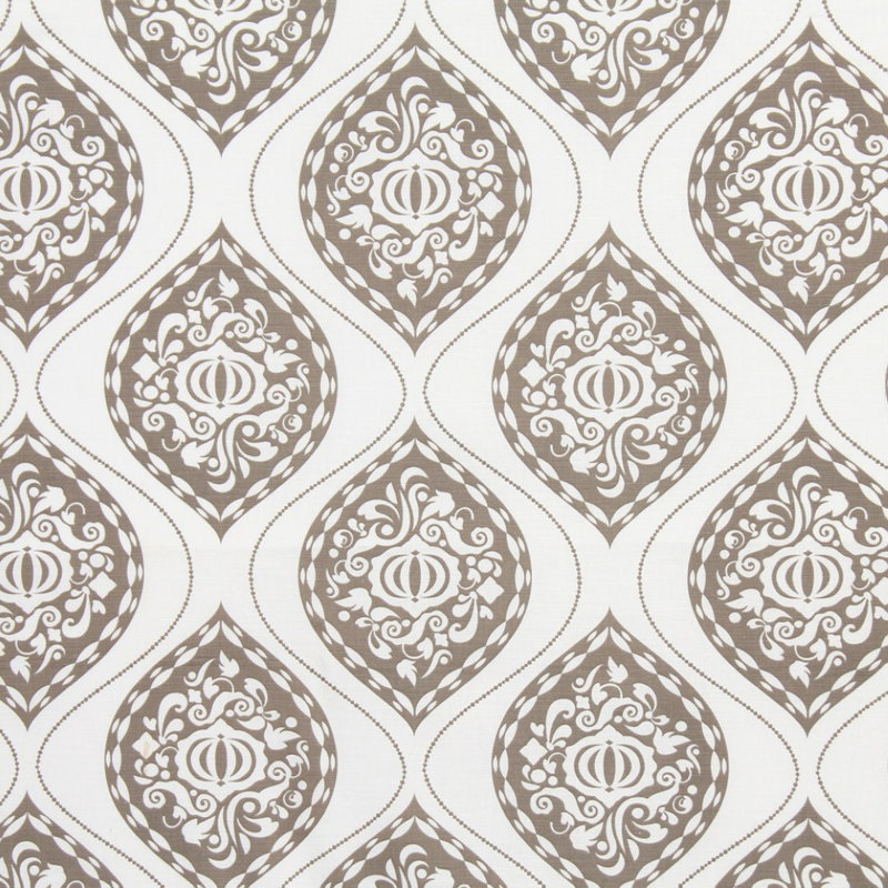 Dwell Collection Ogee Cotton Blend Fabric, Brindle