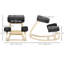 Ergonomic Kneeling Chair, Wood Kneel Stool, Black-1520273703