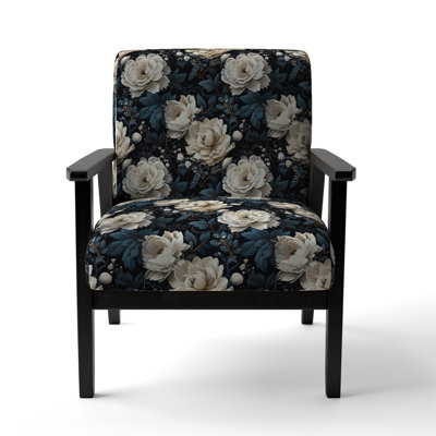 Motif de fleurs Royal White and Black