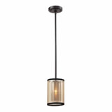Sina 1 - Light Oil-Rubbed Bronze Single Pendant