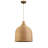 Alldredge 1 - Light  Natural Rattan Kitchen Pendant Light Handmade Coastal Dome Shade Hanging Light-1136618829