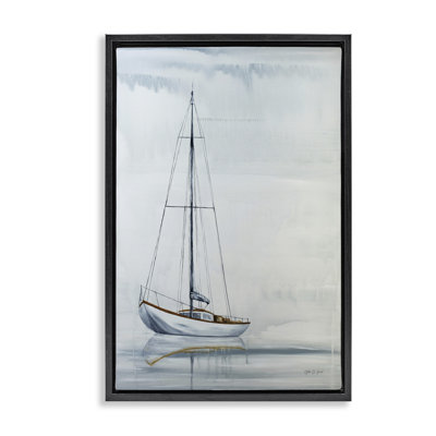 Sail The Horizon Framed Floater Canvas by Yvette St. Amant
