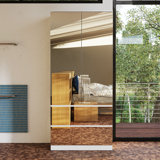 Galiana Modern Full-Length Mirrored Wardrobe With Multiple Drawers And Adjustable Shelving